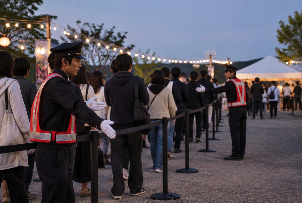 イベント客列整理・雑踏警備のイメージ