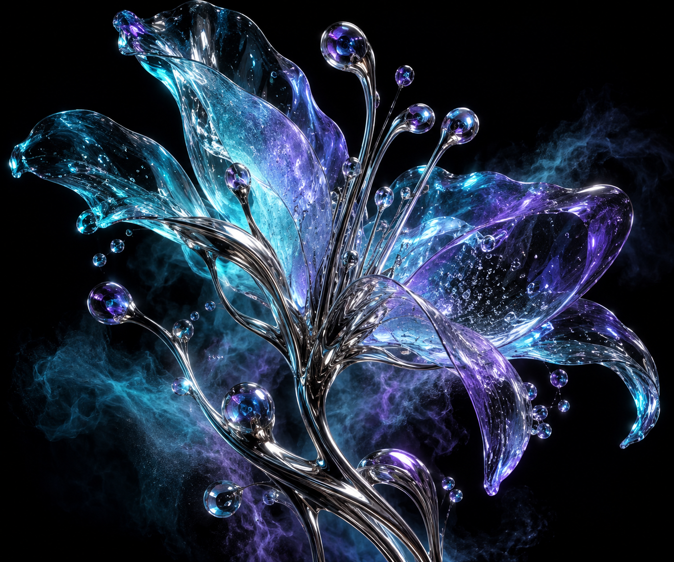 GLASS BLOOM — Digital Botanical Study